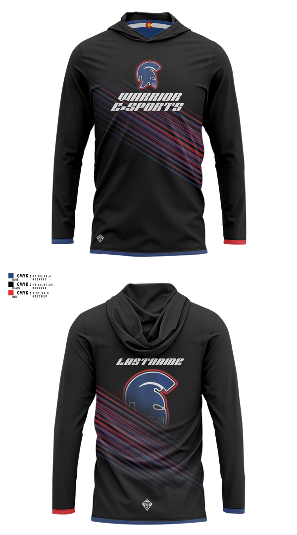 Long Sleeve Performance Shirt with hood, Kick 2 Build Coaches Store, Men's Soccer, Teamtime, Team time, sublimation, custom sports apparel, team uniforms, spirit wear, spiritwear, sports uniforms, custom shirts, team store, custom team store, fundraiser sports, apparel fundraiser