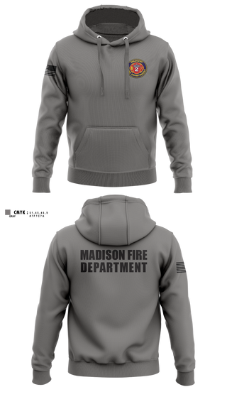 Hoodie, Madison Fire Department, Fire Department, Teamtime, Team time, sublimation, custom sports apparel, team uniforms, spirit wear, spiritwear, sports uniforms, custom shirts, team store, custom team store, fundraiser sports, apparel fundraiser