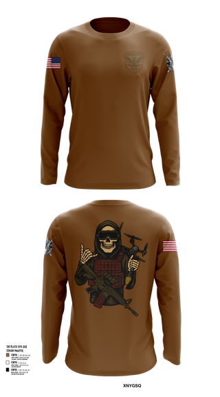 Long Sleeve Performance Shirt, D Co. UAS Platoon, , Teamtime, Team time, sublimation, custom sports apparel, team uniforms, spirit wear, spiritwear, sports uniforms, custom shirts, team store, custom team store, fundraiser sports, apparel fundraiser