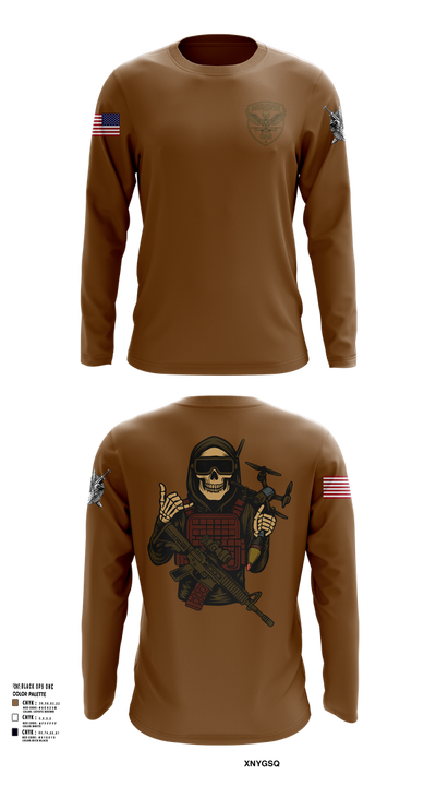 D Co. UAS Platoon 19451527 Long Sleeve Performance Shirt 101