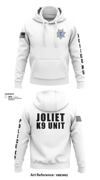 Hoodie, Joliet Police K-9 Unit, Police, Teamtime, Team time, sublimation, custom sports apparel, team uniforms, spirit wear, spiritwear, sports uniforms, custom shirts, team store, custom team store, fundraiser sports, apparel fundraiser