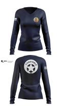2nd city Constable's office 69074620 Women's Long Sleeve V-neck Shirt - 101