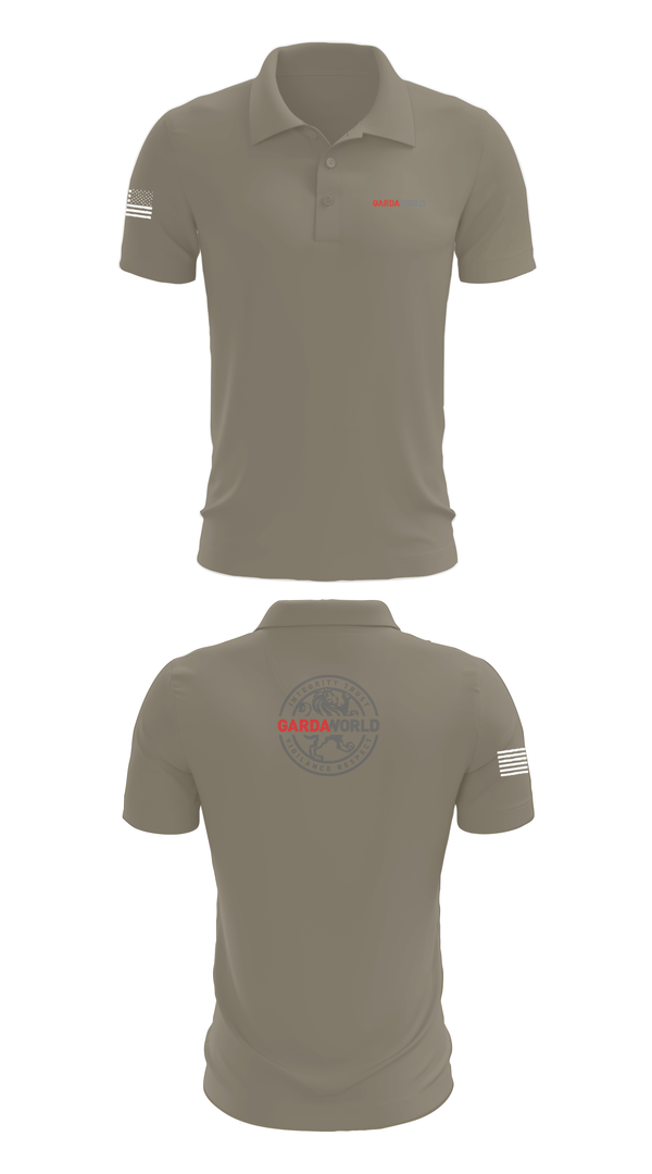 Short Sleeve Performance Polo, GardaWorld, Police, Teamtime, Team time, sublimation, custom sports apparel, team uniforms, spirit wear, spiritwear, sports uniforms, custom shirts, team store, custom team store, fundraiser sports, apparel fundraiser
