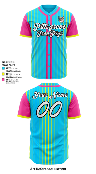 Full Button Baseball Jersey, Pittsgrove IronPigs, Baseball, Teamtime, Team time, sublimation, custom sports apparel, team uniforms, spirit wear, spiritwear, sports uniforms, custom shirts, team store, custom team store, fundraiser sports, apparel fundraiser