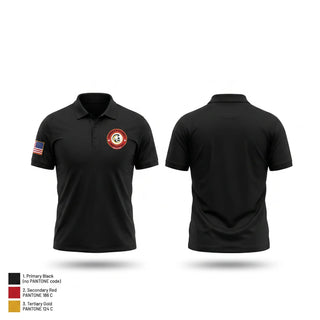 Short Sleeve Performance Polo, Myrmidon Security Services LLC., Police, Teamtime, Team time, sublimation, custom sports apparel, team uniforms, spirit wear, spiritwear, sports uniforms, custom shirts, team store, custom team store, fundraiser sports, apparel fundraiser
