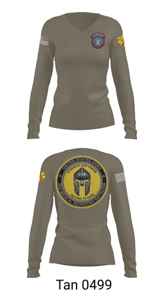 Womens Long Sleeve Vneck Shirt, USAREC, , Teamtime, Team time, sublimation, custom sports apparel, team uniforms, spirit wear, spiritwear, sports uniforms, custom shirts, team store, custom team store, fundraiser sports, apparel fundraiser