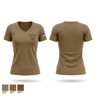 Womens Short Sleeve Vneck Shirt, 263rd QM, Army, Teamtime, Team time, sublimation, custom sports apparel, team uniforms, spirit wear, spiritwear, sports uniforms, custom shirts, team store, custom team store, fundraiser sports, apparel fundraiser