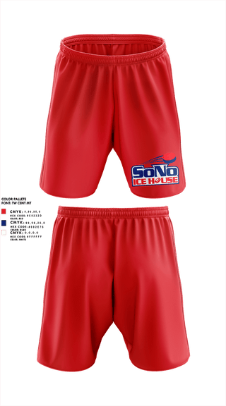 Athletic Shorts With Pockets, SoNo Ice House, Ice Hockey, Teamtime, Team time, sublimation, custom sports apparel, team uniforms, spirit wear, spiritwear, sports uniforms, custom shirts, team store, custom team store, fundraiser sports, apparel fundraiser