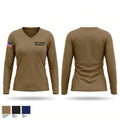 1-151 Attack Battalion Women's Long Sleeve V-neck Shirt - 1