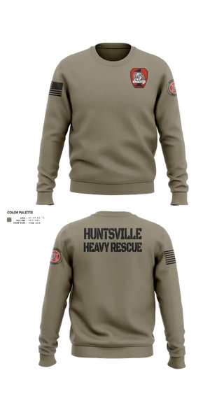 Crew Neck Sweatshirt, HFR Heavy Rescue, Fire Department, Teamtime, Team time, sublimation, custom sports apparel, team uniforms, spirit wear, spiritwear, sports uniforms, custom shirts, team store, custom team store, fundraiser sports, apparel fundraiser