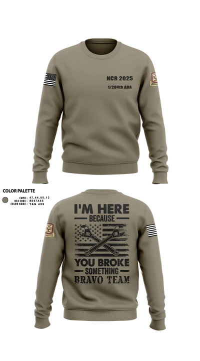 1/204th ADA 3113365 Crew Neck Sweatshirt - 27