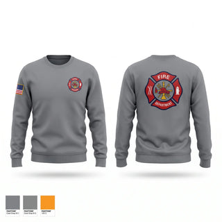 Crew Neck Sweatshirt, Tawakoni South Volunteer Fire Department, Fire Department, Teamtime, Team time, sublimation, custom sports apparel, team uniforms, spirit wear, spiritwear, sports uniforms, custom shirts, team store, custom team store, fundraiser sports, apparel fundraiser