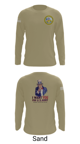Long Sleeve Performance Shirt, US Army I Want You, Army, Teamtime, Team time, sublimation, custom sports apparel, team uniforms, spirit wear, spiritwear, sports uniforms, custom shirts, team store, custom team store, fundraiser sports, apparel fundraiser
