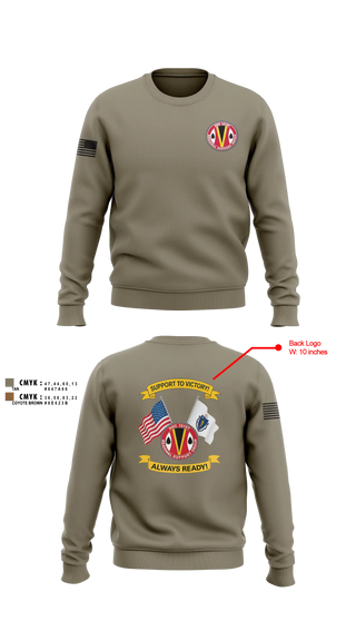 Crew Neck Sweatshirt, HHC 151st RSG, Army, Teamtime, Team time, sublimation, custom sports apparel, team uniforms, spirit wear, spiritwear, sports uniforms, custom shirts, team store, custom team store, fundraiser sports, apparel fundraiser