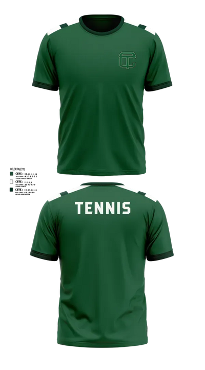 Cass Technical High School Girls Varsity Tennis Team 63156221 Short Sleeve Performance Shirt - 3
