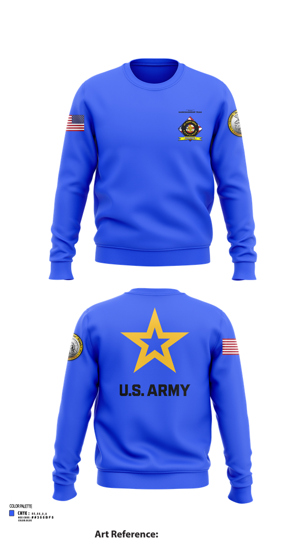 Crew Neck Sweatshirt, University of Toledo Army Marksmanship Unit, Army, Teamtime, Team time, sublimation, custom sports apparel, team uniforms, spirit wear, spiritwear, sports uniforms, custom shirts, team store, custom team store, fundraiser sports, apparel fundraiser