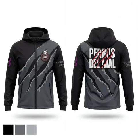 Windbreaker, PERROS DEL MAL FC, Men's Soccer, Teamtime, Team time, sublimation, custom sports apparel, team uniforms, spirit wear, spiritwear, sports uniforms, custom shirts, team store, custom team store, fundraiser sports, apparel fundraiser