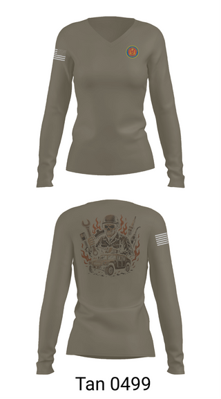 Womens Long Sleeve Vneck Shirt, 4th Combat Engineer Battalion A Co, Marines, Teamtime, Team time, sublimation, custom sports apparel, team uniforms, spirit wear, spiritwear, sports uniforms, custom shirts, team store, custom team store, fundraiser sports, apparel fundraiser