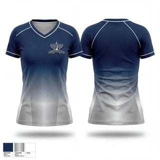 Womens Short Sleeve Vneck Shirt, San Pablo Cowboys, , Teamtime, Team time, sublimation, custom sports apparel, team uniforms, spirit wear, spiritwear, sports uniforms, custom shirts, team store, custom team store, fundraiser sports, apparel fundraiser