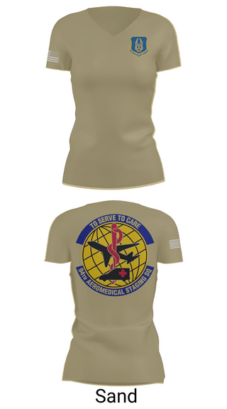 Womens Short Sleeve Vneck Shirt, 94ASTS, Air Force, Teamtime, Team time, sublimation, custom sports apparel, team uniforms, spirit wear, spiritwear, sports uniforms, custom shirts, team store, custom team store, fundraiser sports, apparel fundraiser