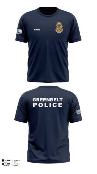 Old School Cotton Feel Shirt, Greenbelt Police Department, Police, Teamtime, Team time, sublimation, custom sports apparel, team uniforms, spirit wear, spiritwear, sports uniforms, custom shirts, team store, custom team store, fundraiser sports, apparel fundraiser