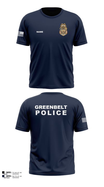 Greenbelt Police Department 4666153 Old School Cotton Feel Shirt - 1