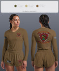 3d Combat Engineer Battalion 88033751 Women's Long Sleeve V-neck Shirt - 3