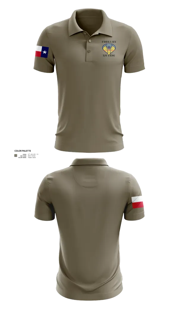 Short Sleeve Performance Polo, 3BN/6BDE Cobras, Army, Teamtime, Team time, sublimation, custom sports apparel, team uniforms, spirit wear, spiritwear, sports uniforms, custom shirts, team store, custom team store, fundraiser sports, apparel fundraiser