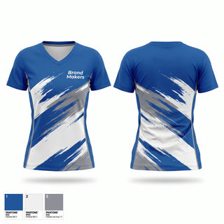 Womens Short Sleeve Vneck Shirt, Brand Makers, , Teamtime, Team time, sublimation, custom sports apparel, team uniforms, spirit wear, spiritwear, sports uniforms, custom shirts, team store, custom team store, fundraiser sports, apparel fundraiser