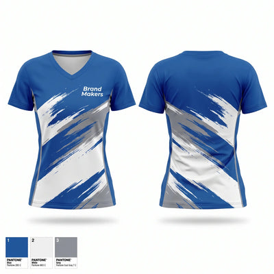 Brand Makers Women's Short Sleeve V-neck Shirt - 1