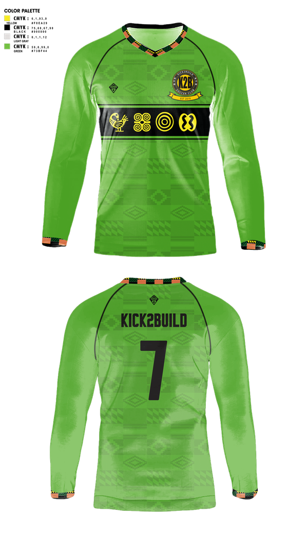 Mens Soccer Jersey, Kick 2 Build Soccer Club, Men's Soccer, Teamtime, Team time, sublimation, custom sports apparel, team uniforms, spirit wear, spiritwear, sports uniforms, custom shirts, team store, custom team store, fundraiser sports, apparel fundraiser
