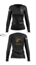 MESG1 TEAM 707 61403527 Women's Long Sleeve V-neck Shirt - 21