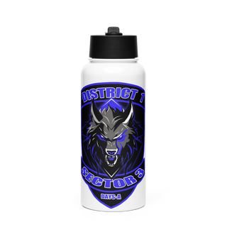 DISTRICT 1 SECTOR 3 60497467 Stainless Steel Water Bottle with a Straw Lid