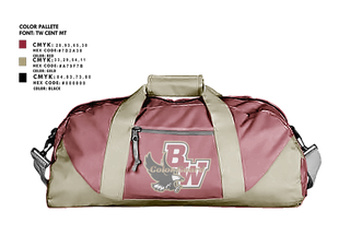 Duffle Bag, Bishop Watterson Color Guard, Spirit Store, Teamtime, Team time, sublimation, custom sports apparel, team uniforms, spirit wear, spiritwear, sports uniforms, custom shirts, team store, custom team store, fundraiser sports, apparel fundraiser