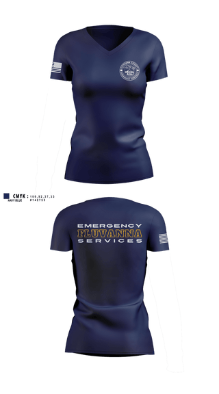 Womens Short Sleeve Vneck Shirt, Fluvanna county emergency services, EMS/EMT, Teamtime, Team time, sublimation, custom sports apparel, team uniforms, spirit wear, spiritwear, sports uniforms, custom shirts, team store, custom team store, fundraiser sports, apparel fundraiser