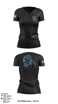 Battlehawks 56996020 Women's Short Sleeve V-neck Shirt - 3