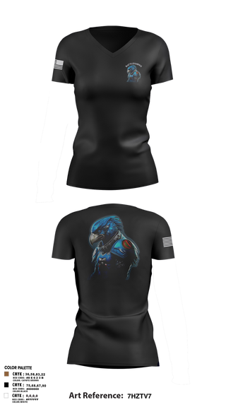 Womens Short Sleeve Vneck Shirt, Battlehawks, , Teamtime, Team time, sublimation, custom sports apparel, team uniforms, spirit wear, spiritwear, sports uniforms, custom shirts, team store, custom team store, fundraiser sports, apparel fundraiser