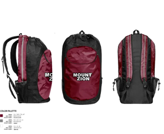 Gear Bag, Mount Zion, Men's Basketball, Teamtime, Team time, sublimation, custom sports apparel, team uniforms, spirit wear, spiritwear, sports uniforms, custom shirts, team store, custom team store, fundraiser sports, apparel fundraiser