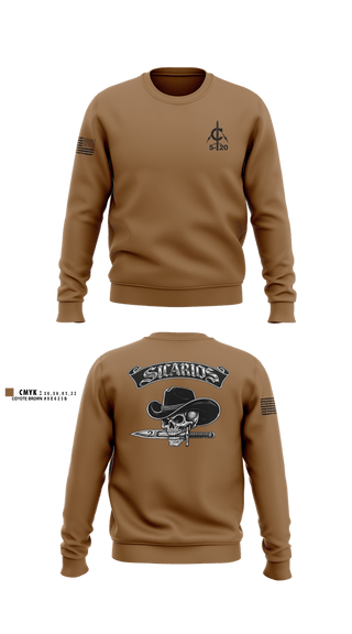 Crew Neck Sweatshirt, 2/C Sicarios, Army, Teamtime, Team time, sublimation, custom sports apparel, team uniforms, spirit wear, spiritwear, sports uniforms, custom shirts, team store, custom team store, fundraiser sports, apparel fundraiser
