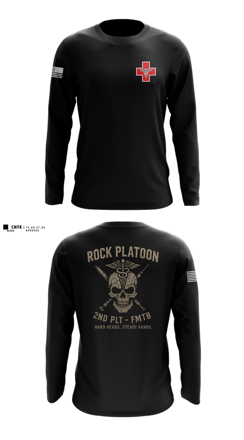 Long Sleeve Performance Shirt, FMTB-E 2ND PLATOON, , Teamtime, Team time, sublimation, custom sports apparel, team uniforms, spirit wear, spiritwear, sports uniforms, custom shirts, team store, custom team store, fundraiser sports, apparel fundraiser