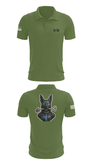 Short Sleeve Performance Polo, Willoughby K9, Police, Teamtime, Team time, sublimation, custom sports apparel, team uniforms, spirit wear, spiritwear, sports uniforms, custom shirts, team store, custom team store, fundraiser sports, apparel fundraiser