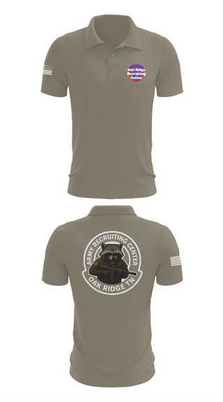 Short Sleeve Performance Polo, Oak Ridge Recruiting Center, Army, Teamtime, Team time, sublimation, custom sports apparel, team uniforms, spirit wear, spiritwear, sports uniforms, custom shirts, team store, custom team store, fundraiser sports, apparel fundraiser