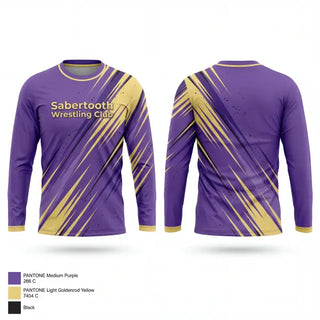 Long Sleeve Performance Shirt, Sabertooth Wrestling Club, Wrestling, Teamtime, Team time, sublimation, custom sports apparel, team uniforms, spirit wear, spiritwear, sports uniforms, custom shirts, team store, custom team store, fundraiser sports, apparel fundraiser