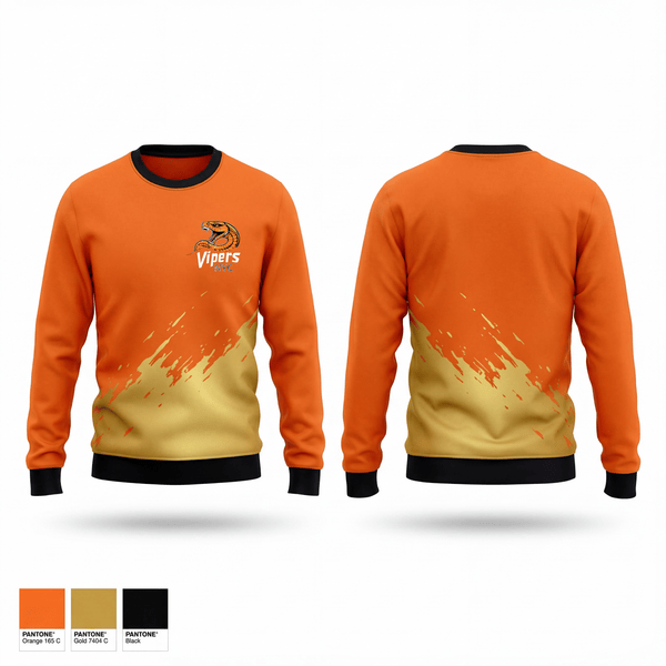 Crew Neck Sweatshirt, Vipers Nyc, Men's Basketball, Teamtime, Team time, sublimation, custom sports apparel, team uniforms, spirit wear, spiritwear, sports uniforms, custom shirts, team store, custom team store, fundraiser sports, apparel fundraiser