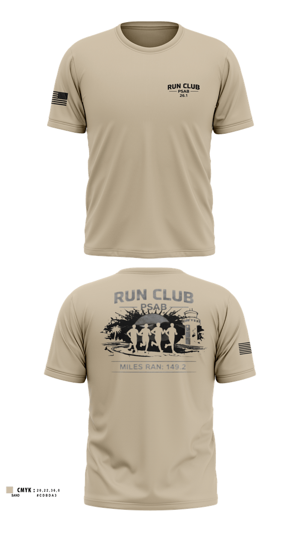 Short Sleeve Performance Shirt, RUN CLUB (PSAB), Air Force, Teamtime, Team time, sublimation, custom sports apparel, team uniforms, spirit wear, spiritwear, sports uniforms, custom shirts, team store, custom team store, fundraiser sports, apparel fundraiser