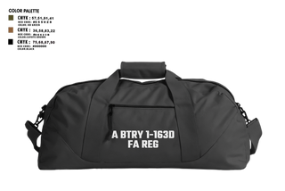 Duffle Bag, A BTRY 1-163D FA Reg, , Teamtime, Team time, sublimation, custom sports apparel, team uniforms, spirit wear, spiritwear, sports uniforms, custom shirts, team store, custom team store, fundraiser sports, apparel fundraiser