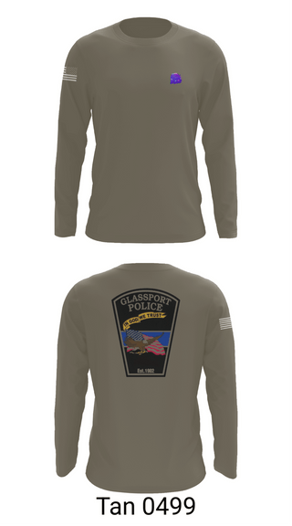 Long Sleeve Performance Shirt, GLASSPORT POLICE, Police, Teamtime, Team time, sublimation, custom sports apparel, team uniforms, spirit wear, spiritwear, sports uniforms, custom shirts, team store, custom team store, fundraiser sports, apparel fundraiser
