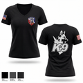 Anniston Police Department K9 Unit 48223087 Women's Short Sleeve V-neck Shirt - 1