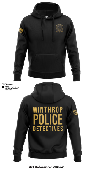 Hoodie, Winthrop Police Detectives, Police, Teamtime, Team time, sublimation, custom sports apparel, team uniforms, spirit wear, spiritwear, sports uniforms, custom shirts, team store, custom team store, fundraiser sports, apparel fundraiser