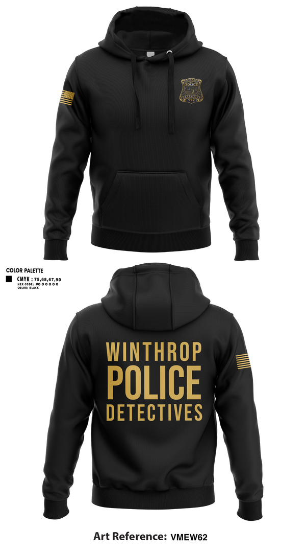 Hoodie, Winthrop Police Detectives, Police, Teamtime, Team time, sublimation, custom sports apparel, team uniforms, spirit wear, spiritwear, sports uniforms, custom shirts, team store, custom team store, fundraiser sports, apparel fundraiser
